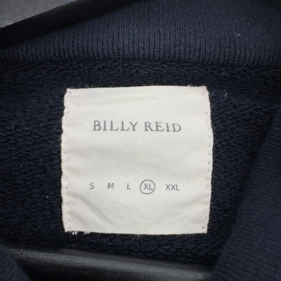 Billy Reid Mens Shawl Collar Cardigan Jacket Navy Blue Size XL - Picture 4 of 9